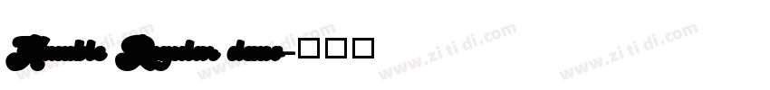 Hamble Regular demo字体转换